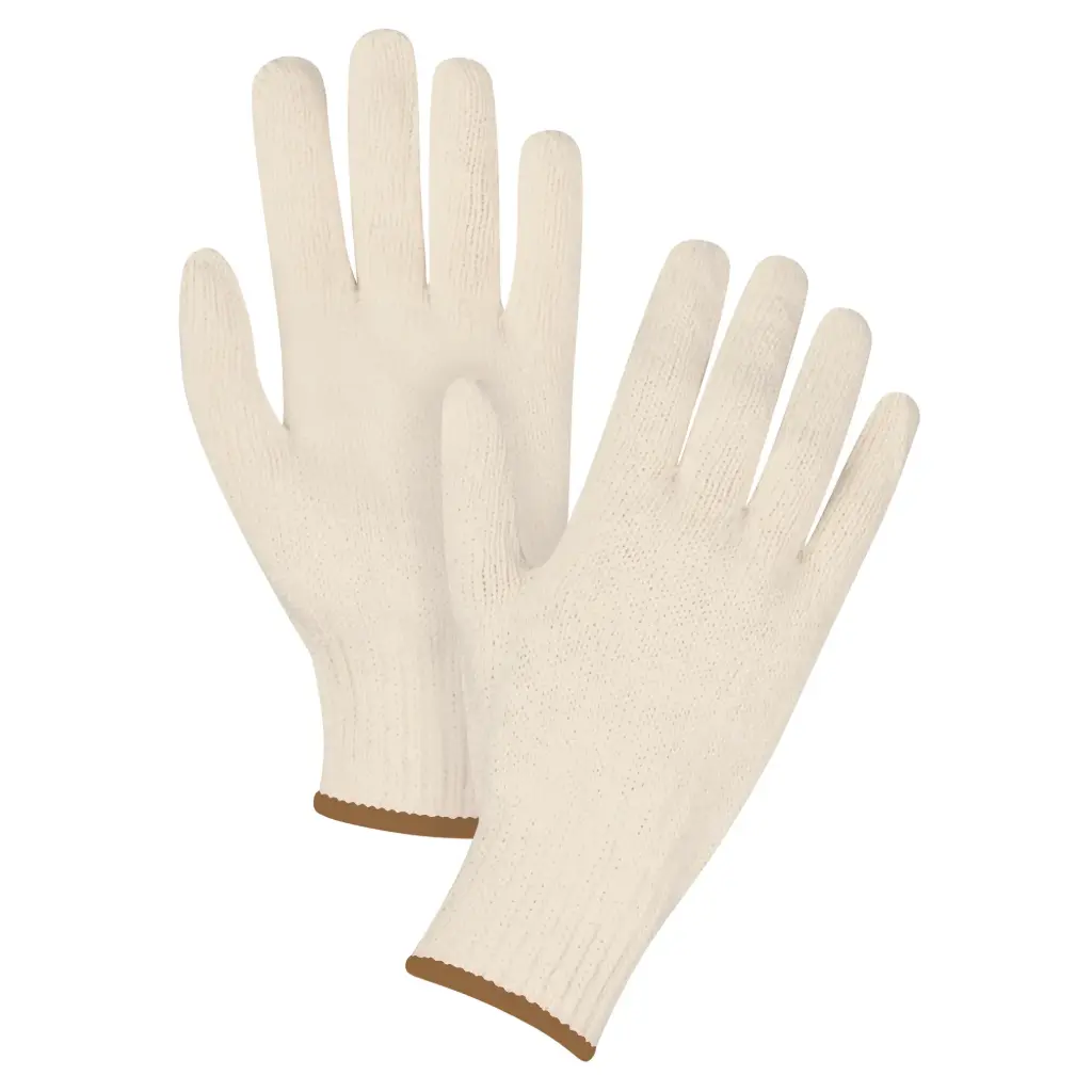 GANTS EN TRICOT DE POIDS LOURD POLY/COTON CALIBRE 7 LARGE PAQUET DE 12 