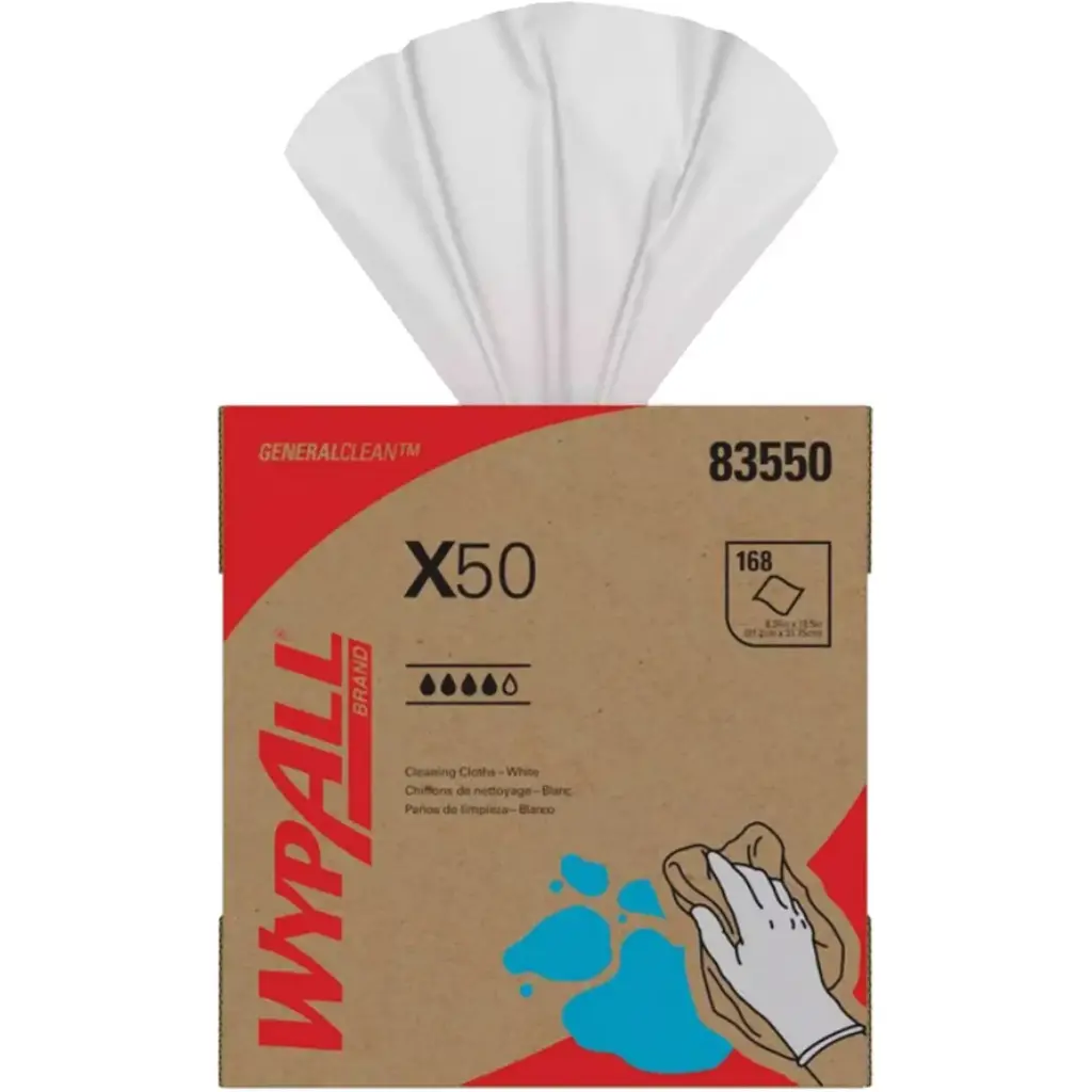 CHIFFONS X50, TOUT USAGE, 12-1/2" LO X 8-3/4" LA BOITE DE 168