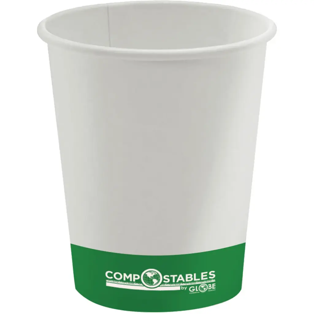 CAFE GOBELETS EN PAPIER COMPOSTABLE CHAUD/FROID À PAROI SIMPLE, 10 OZ, MULTICOLORE CS 1000