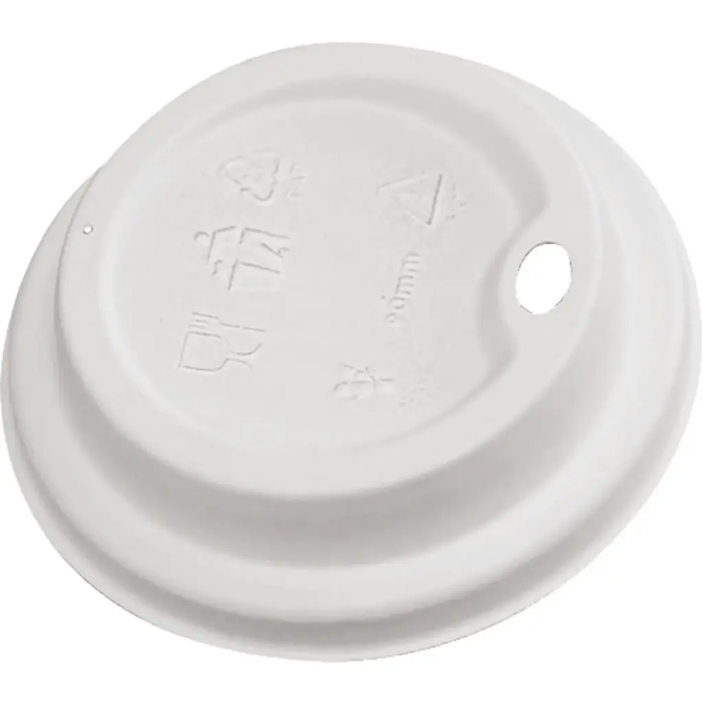CAFE COUVERCLES À BOIRE EN DÔME BLANC COMPOSTABLES CS 1000