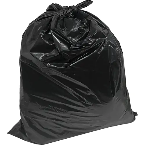 INDUSTRIAL GRADE TRASH BAGS, HEAVY DUTY, 30” W X 38” L, 0.9 MIL, BLACK, CS 200