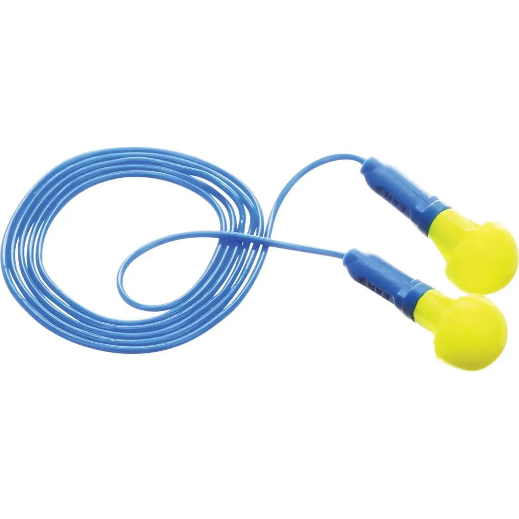 3M BOUCHONS D'OREILLES E-A-RMC PUSH-INSMC, AVEC CORDON, PAIRE - SAC EN POLY, 28/23 DB NRR, TAILLE UNIQUE  BOITE DE 100