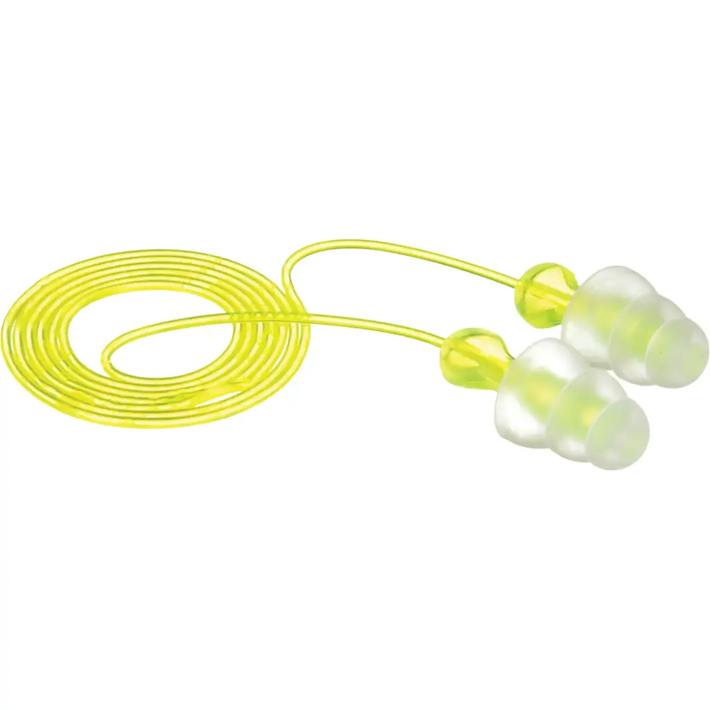 3M BOUCHONS D'OREILLES RÉUTILISABLES À TROIS BRIDES E-A-RMC, AVEC CORDON, VRAC - SAC EN POLY, 26 DB NRR, TAILLE UNIQUE 