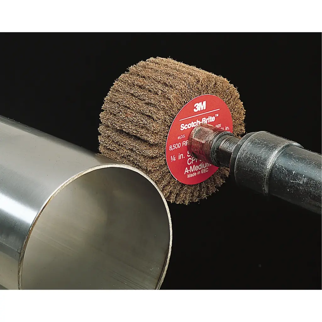 3M BROSSES À LAMELLES SCOTCH-BRITEMC, 2" DIA. X 1" LA, ARBRE 1/4", OXYDE D'ALUMINIUM 