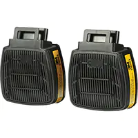 3M Cartouche pour respirateur Secure ClickMC, Cartouche gaz/vapeur, Vapeurs organiques/Gaz acides PAQUET DE 2 