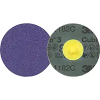 3M DISQUE EN ROLOC FIBRE CUBITRONMC 3 1182C, 3" DIA., GRAIN 80+, CÉRAMIQUE 