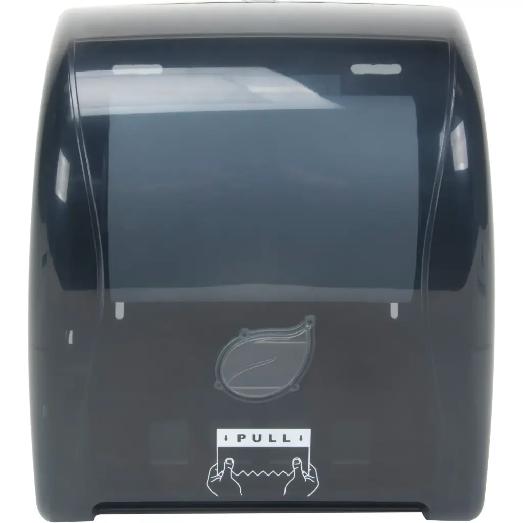 DISTRIBUTEUR POUR ROULEAU D’ESSUIE-MAINS, SANS CONTACT, 12,4” LA X 9,65” P X 14,57” H