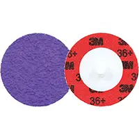 3M DISQUE À BORDURE DURABLE CUBITRONMC 3 ROLOCMC 1184F, 2" DIA., GRAIN 36+, CÉRAMIQUE 