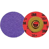 3M DISQUE À BORDURE DURABLE CUBITRONMC 3 ROLOCMC 1184F, 2" DIA., GRAIN 36+, CÉRAMIQUE