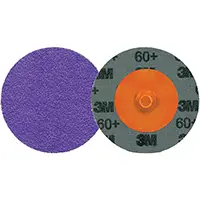 3M DISQUE À BORDURE DURABLE CUBITRONMC 3 ROLOCMC 1184F, 2" DIA., GRAIN 60+, CÉRAMIQUE 