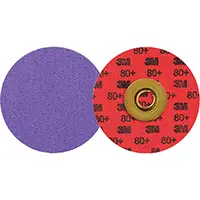 3M DISQUE À BORDURE DURABLE CUBITRONMC 3 ROLOCMC 1184F, 3" DIA., GRAIN 80+, CÉRAMIQUE 