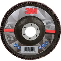 3M DISQUE À LAMELLES 769F, 5" X 7/8", TYPE 29, GRAIN 80+, CÉRAMIQUE 