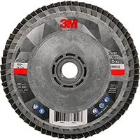 3M DISQUE À LAMELLES À CHANGEMENT RAPIDE 769F, 4-1/2" X 5/8"-11, TYPE 27, GRAIN 40+, CÉRAMIQUE 