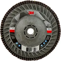 3M DISQUE À LAMELLES À CHANGEMENT RAPIDE 769F, 5" X 5/8"-11, TYPE 27, GRAIN 60+, CÉRAMIQUE 