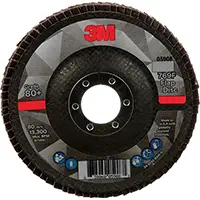 3M DISQUE À LAMELLES À CHANGEMENT RAPIDE 769F, 4-1/2" X 7/8", TYPE 29, GRAIN 80+, CÉRAMIQUE 