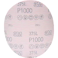 3M DISQUE À PELLICULE HOOKITMC 375L, DIA 6", GRAIN P1000, OXYDE D'ALUMINIUM 