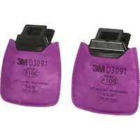 3M FILTRE SECURE CLICKMC, FILTRE CONTRE LES PARTICULES, FILTRE P100 