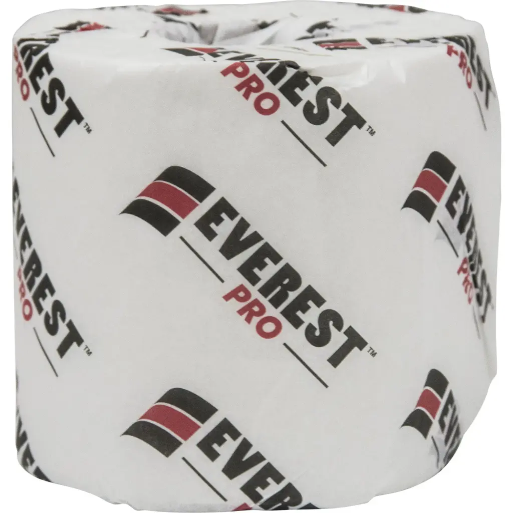 PAPIER HYGIÉNIQUE EVEREST PROMC, 2 PLI, 420 FEUILLES/ROULEAU, LONGUEUR 105’, BLANC - 48 ROULEAUX