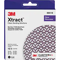 3M JEU DE DISQUES XTRACTMC CUBITRONMC II NET DISC 710W, DIA 5", GRAIN 80+/120+/240+/220+/320+/180+, CÉRAMIQUE 