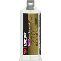 3M MATÉRIAU D'ENROBEMENT ÉPOXYDE SCOTCH-WELDMC, 1,7 LIQ. OZ./48,5 ML, CARTOUCHE DOUBLE, DEUX COMPOSANTS, TRANSPARENT 