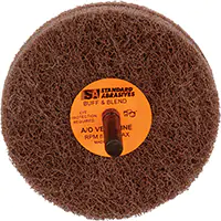 3M MEULE BUFF & BLENDMD STANDARD ABRASIVESMC, 3" DIA. X 2" LA, ARBRE 1/4", OXYDE D'ALUMINIUM 