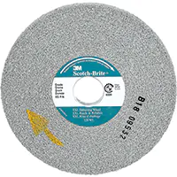 3M MEULE D'ÉBARBAGE EXL SCOTCH-BRITEMC, 6" X 1/2", ARBRE DE 1", OXYDE D'ALUMINIUM 