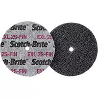 3M MEULE HOMOGÈNE SCOTCH-BRITE EXL, 3" X 1/2", ARBRE DE 1/4" 