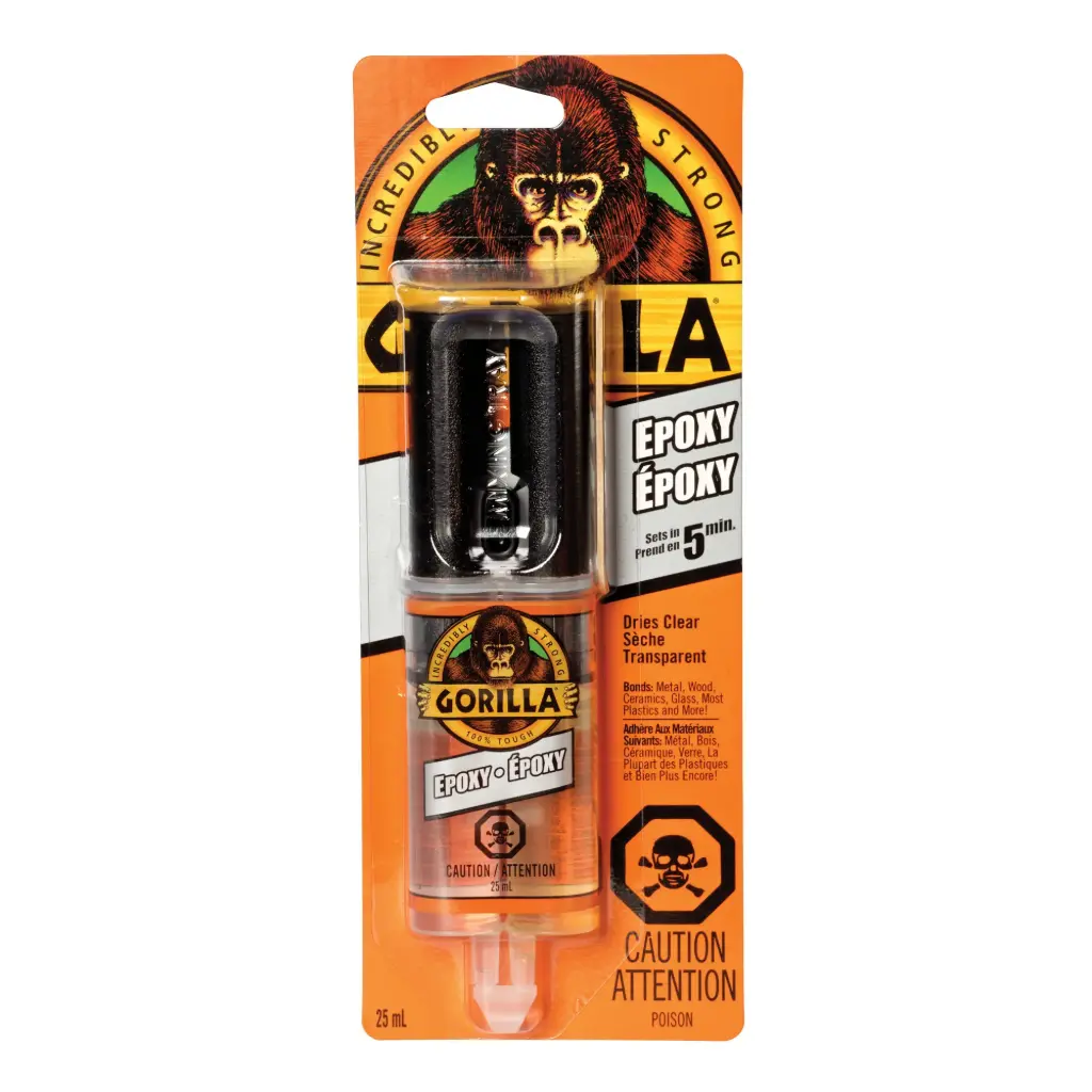 EPOXY, TWO-COMPONENT, DUAL CARTRIDGE, 0.85 OZ., CLEAR