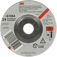 3M MEULE À MOYEU DÉPORTÉ, 5" X 27, OXYDE D'ALUMINIUM 