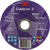 3M MEULE À TRONÇONNER CUBITRONMC 3, 5" X 0,045", ARBRE DE 7/8", TYPE 1, CÉRAMIQUE, 12250 TR/MIN 
