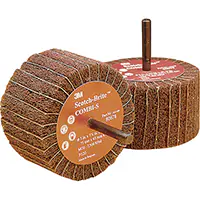 3M MEULES COMBINÉES, 3" DIA. X 1-3/4" LA, ARBRE 1/4", OXYDE D'ALUMINIUM 