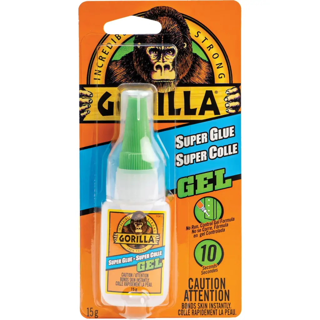 [JP857] SUPER GLUE GEL, 15 G, BOUTEILLE, TRANSPARENT - GORILLA