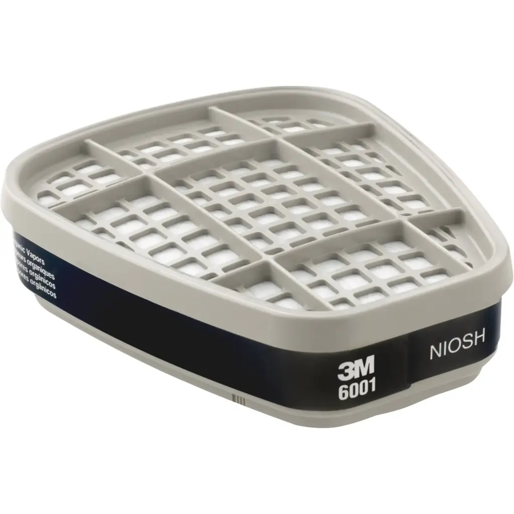 CARTRIDGES FOR RESPIRATOR SERIES 6000, GAS/VAPOR CARTRIDGE, ORGANIC VAPORS - PKG 2