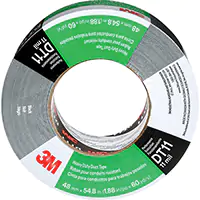 3M RUBAN ADHÉSIF ROBUSTE DT11, 11 MILS, NOIR, 48 MM (2") X 55 M (180') 