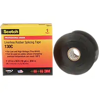 3M RUBAN D'ÉPISSURE EN CAOUTCHOUC SANS DOUBLURE SCOTCHMD, 38 MM (1-1/2") " LA, 9 M (30') " LO 