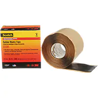 3M RUBAN DE MASTIC DE CAOUTCHOUC 2228 SCOTCHMD, 50,8 MM (2") X 3 M (10'), NOIR 