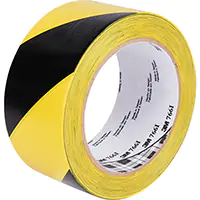 3M RUBAN DE SIGNALISATION DE DANGER 766, 50,8 MM (2") X 33 M (108'), NOIR/JAUNE 