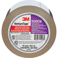 3M RUBAN EN ALUMINIUM VENTURE TAPEMC, ÉPAISSEUR 1,8 MILS, 72 MM (3") X 45,7 M (150') 