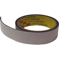 3M RUBAN EN MOUSSE DE VINYLE 4726, 25,4 MM (1") LA X 32,9 M (108') LO, 62 MILS, NOIR 