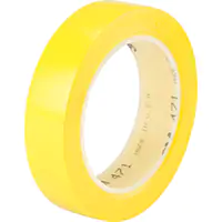 3M RUBAN EN VINYLE 471, 25,4 MM (1") LA X 32,9 M (108') LO, 5,3 MILS, JAUNE 