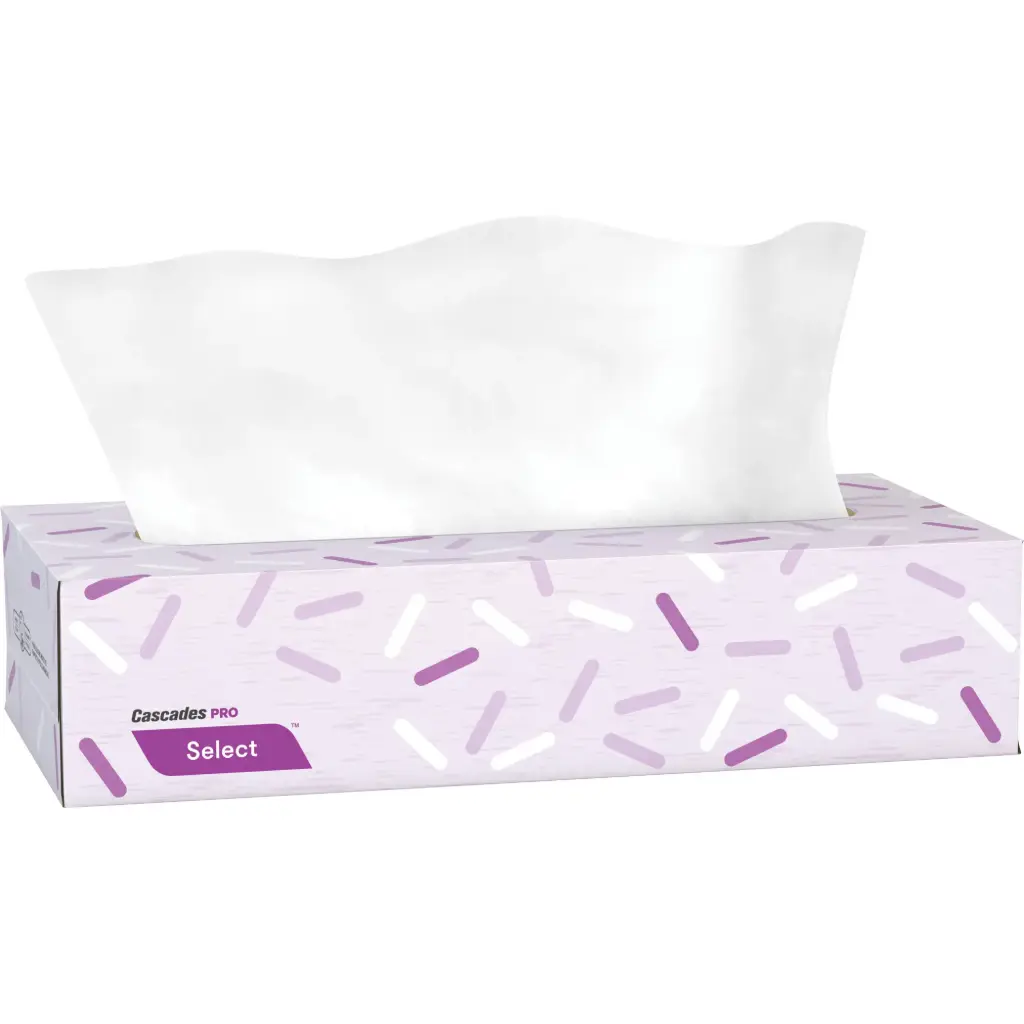 [JH330] PRO SELECTMC FACIAL TISSUES, 2-PLY, 7.3” L X 8.1” W, 100 SHEETS/BOX, 30 BOXES