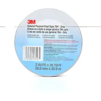3M RUBAN EN VINYLE POUR TRAVAUX GÉNÉRAUX 764, 50,8 MM (2") LA X 32,9 M (108') LO, 5 MILS, GRIS