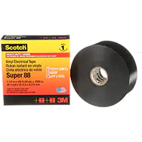3M RUBAN ISOLANT EN VINYLE SUPER 88 SCOTCHMD, 38 MM (1-1/2") X 33 M (108'), NOIR, 8,5 MILS 