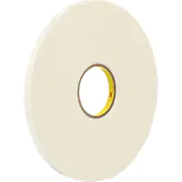 3M RUBANS 4466 EN MOUSSE DE POLYÉTHYLÈNE À DOUBLE REVÊTEMENT, 12,7 MM (1/2") LA, 62 MILS, POLYÉTHYLÈNE 