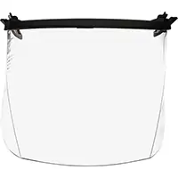 3M ÉCRAN FACIAL AVEC VISIÈRES MULTIPLES, POLYCARBONATE, TEINTE TRANSPARENT 