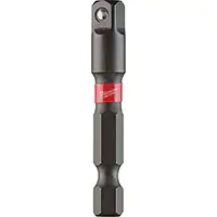 [TYF467] ADAPTATEUR DE DOUILLES À CHOCS SHOCKWAVEMC 1/4" PRISE, 1/4" MÂLE, 1-7/8" LO – MILWAUKEE