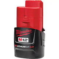 BLOCS-PILE COMPACT M12MC REDLITHIUMMC 3.0, LITHIUM-ION, 12 V, 3,0 AH – MILWAUKEE