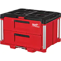 BOÎTE À OUTILS AVEC 2 TIROIRS PACKOUT, 16-1/3" X 14-1/3" X 22-1/5", ROUGE – MILWAUKEE
