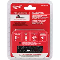 CHAÎNE 14" POUR SCIE À CHAÎNE À POIGNÉE SUR LE DESSUS MILWAUKEE – NAA043