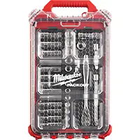 CLÉ À CLIQUET ET JEU DE DOUILLES AVEC ORGANISATEUR COMPACT À PROFIL BAS PACKOUT 32 MCX PRISE 3/8'' PROFOND MILWAUKEE TER122